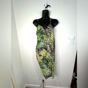 Snake Print Backless Mini Dress by In Gear OSFM 30.5” Length